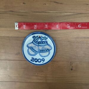 MA Hadley Blue and White Ceramic Ornament